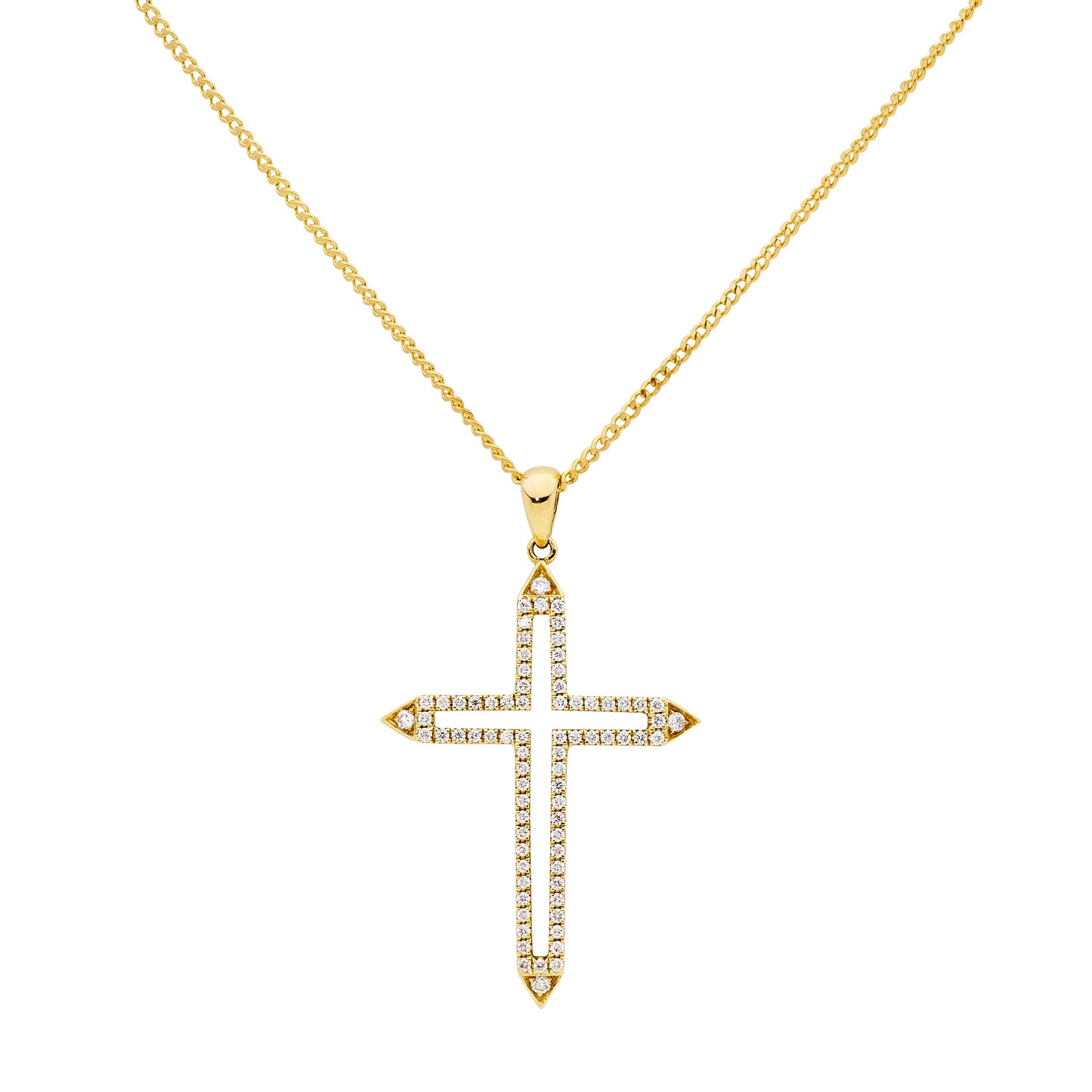 Open Passion Diamond Cross
