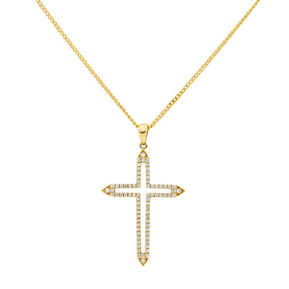 Open Passion Diamond Cross