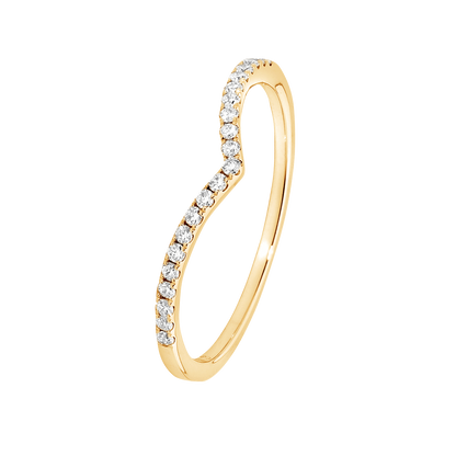 Sweetheart Partial Diamond Band
