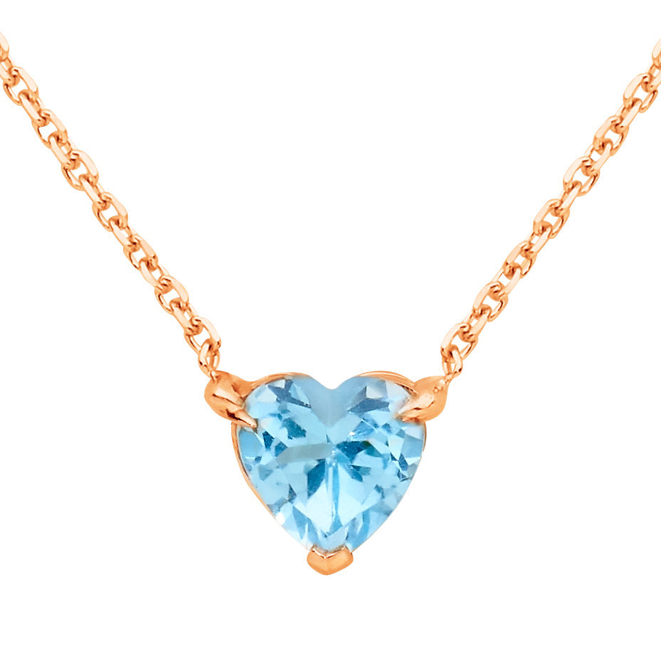 Aquamarine Heart Birthstone - March