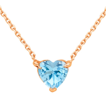 Aquamarine Heart Birthstone - March