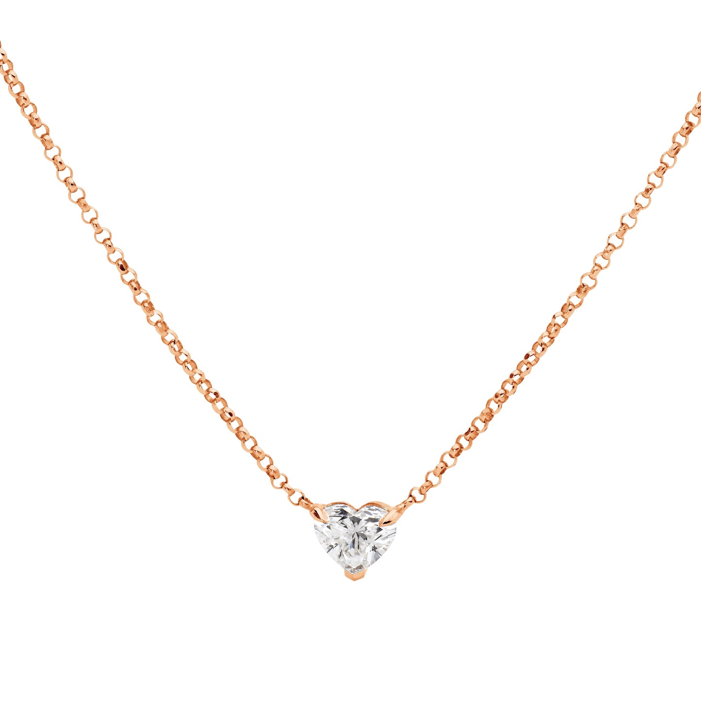 Diamond Heart Birthstone - April