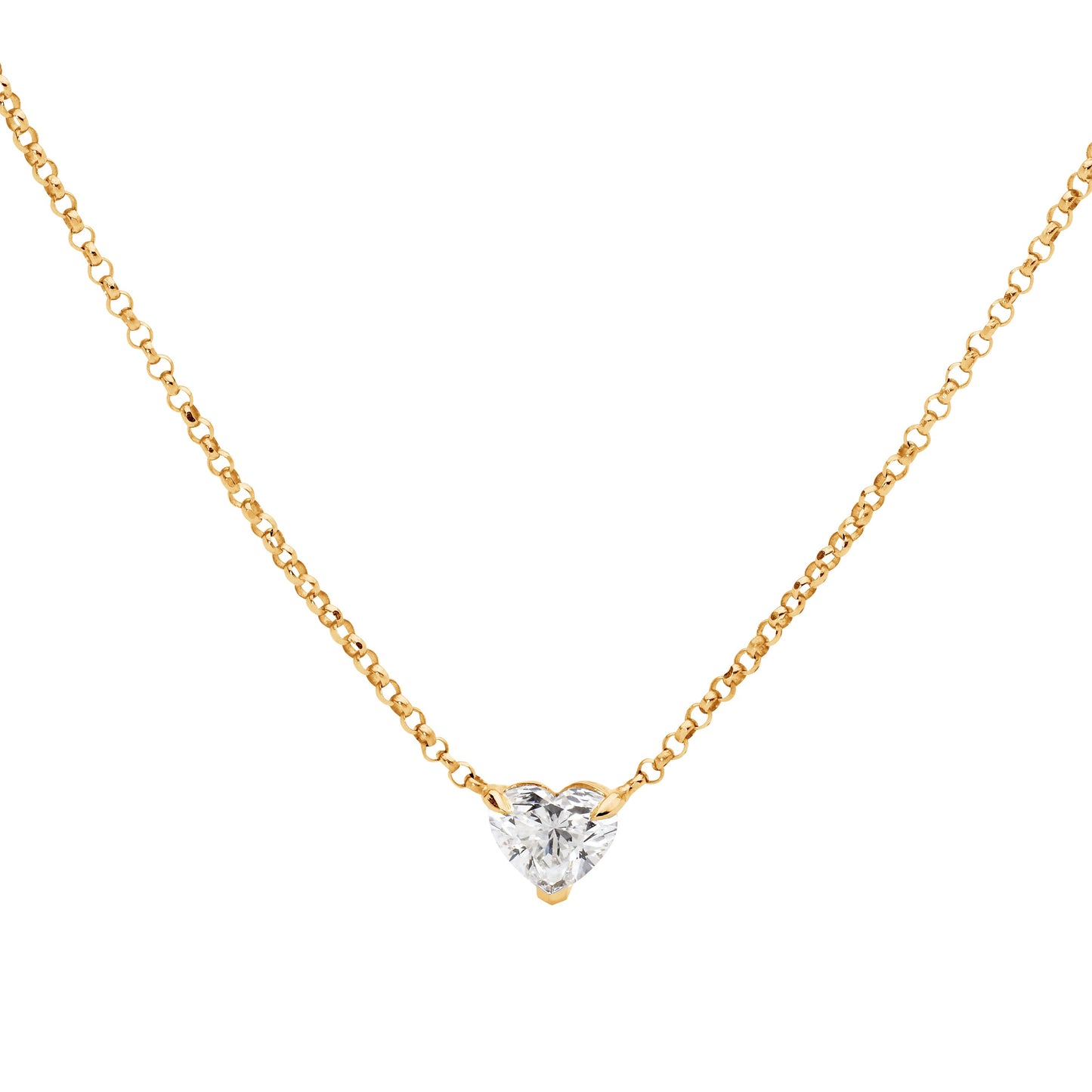 Diamond Heart Birthstone - April