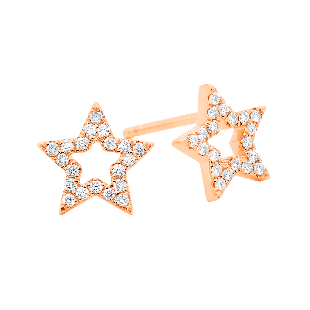 Open Star Studs