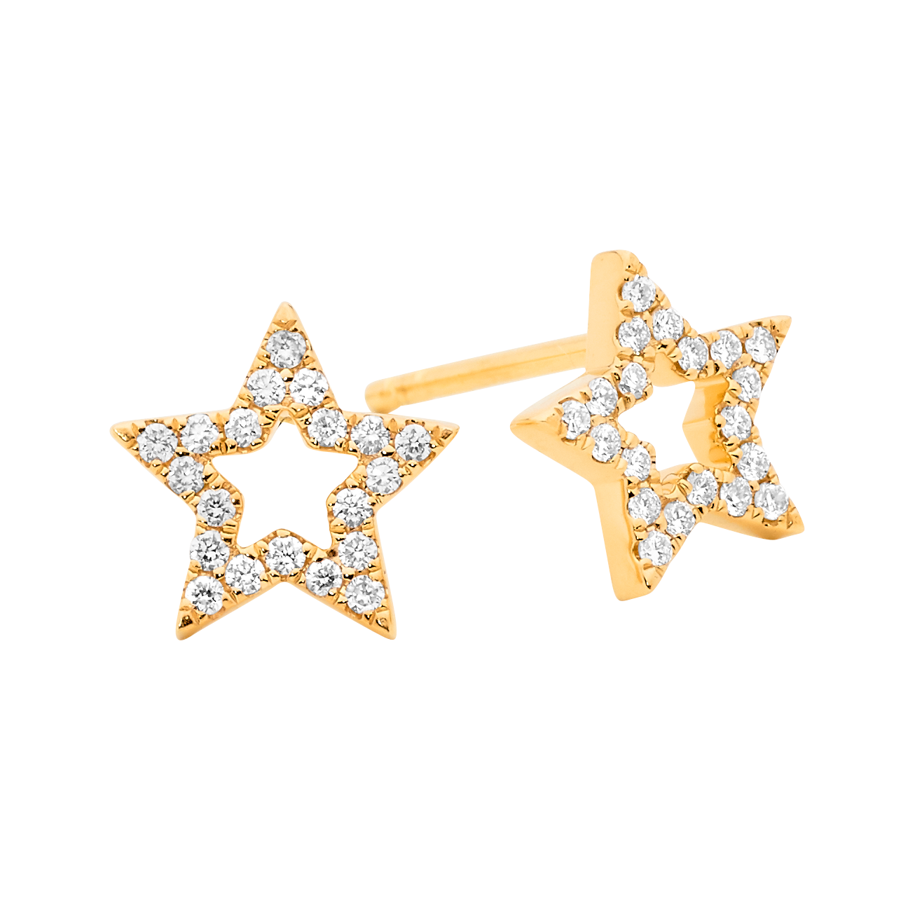 Open Star Studs