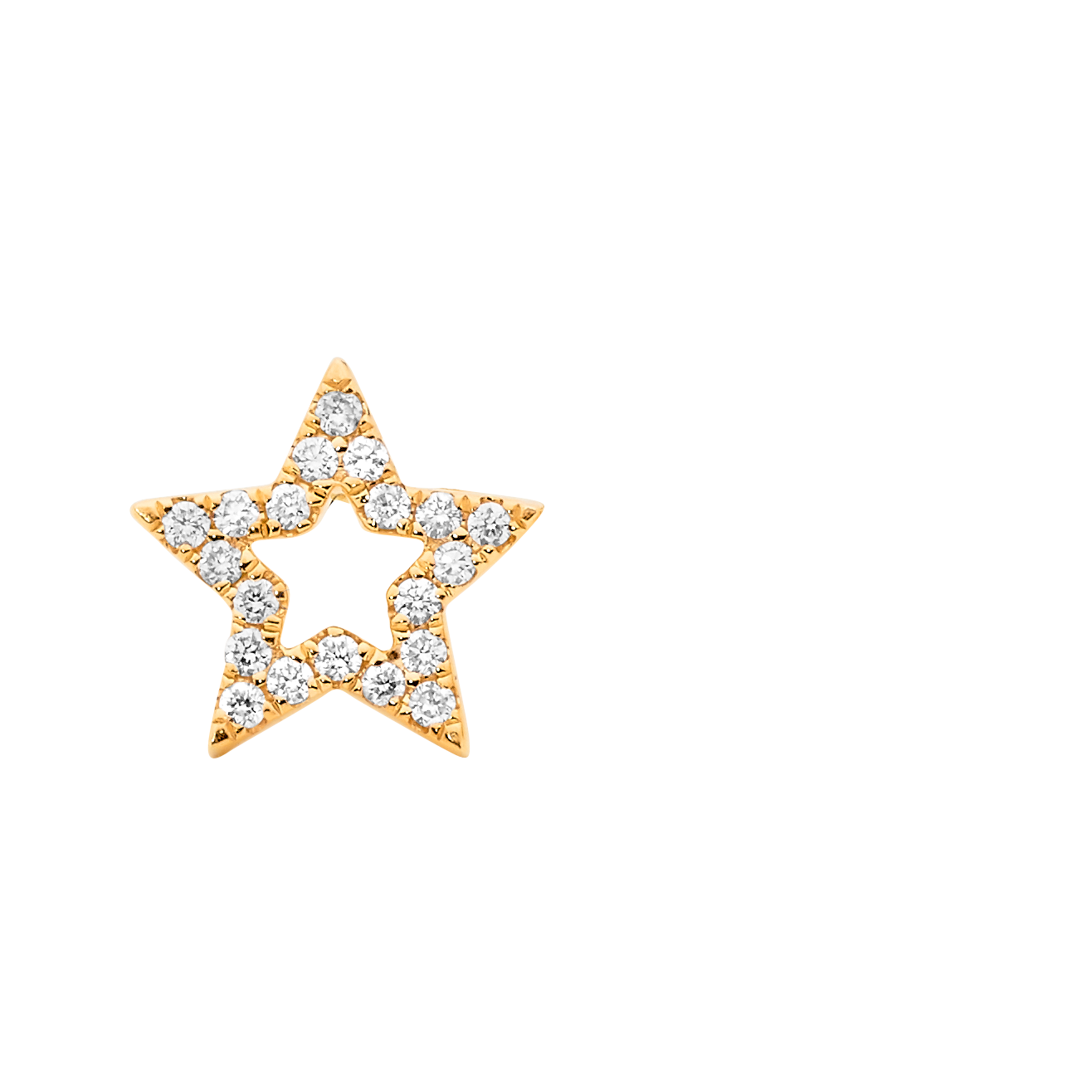 Open Star Studs