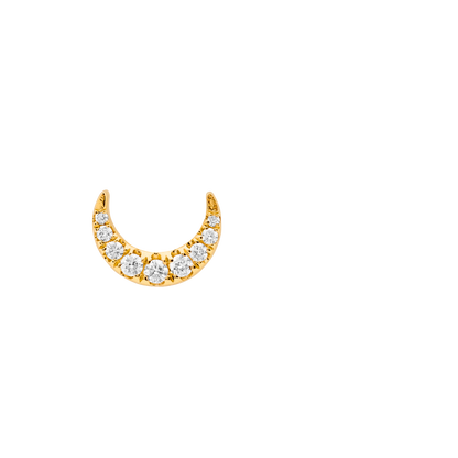 Crescent Moon Studs