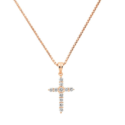 Diamond Claw Set Cross