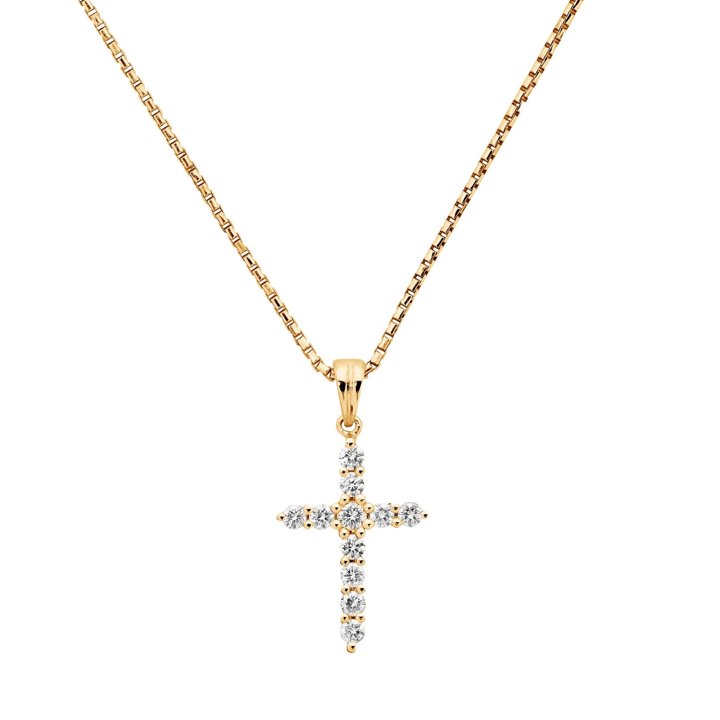 Diamond Claw Set Cross