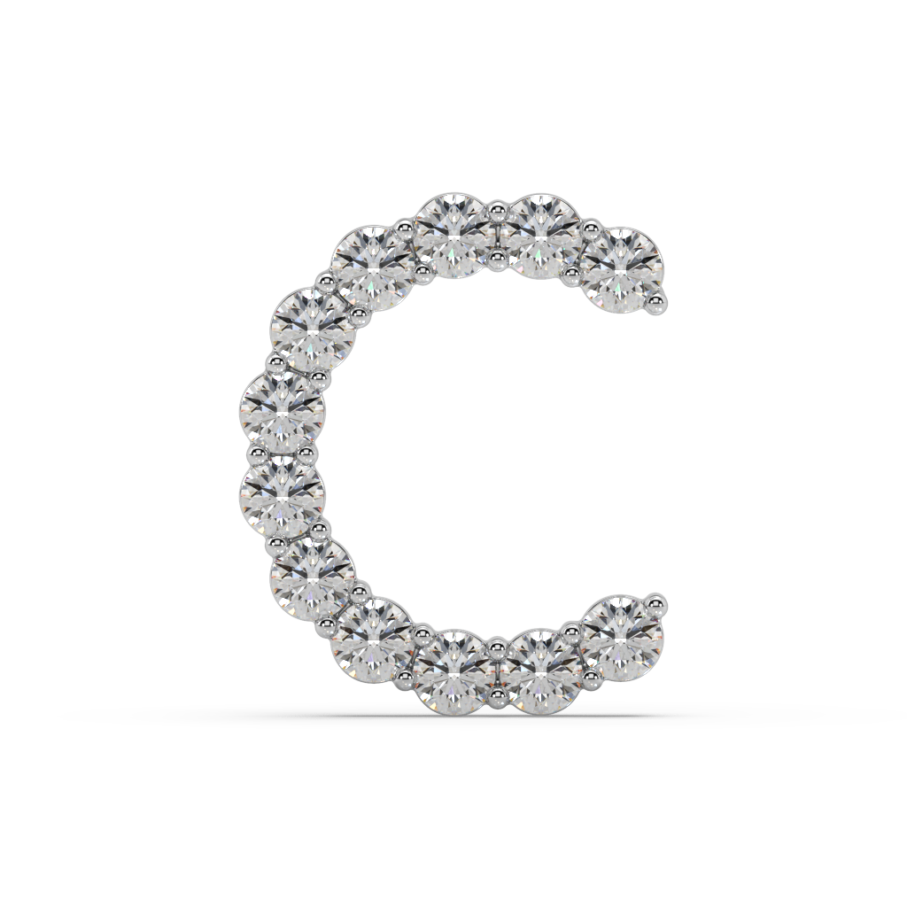 Initial Necklace - Statement 0.15ct Pointer