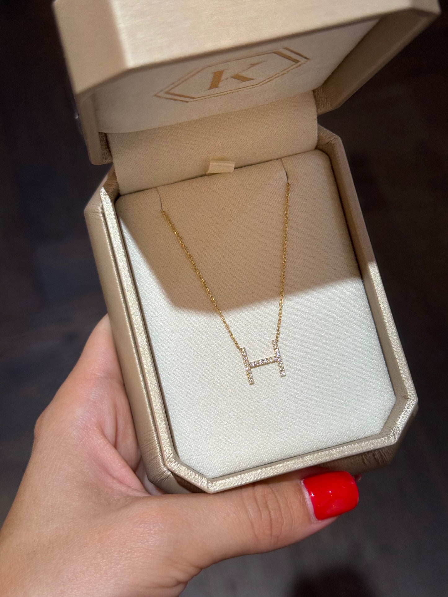 Initial Necklace - Small 1cm