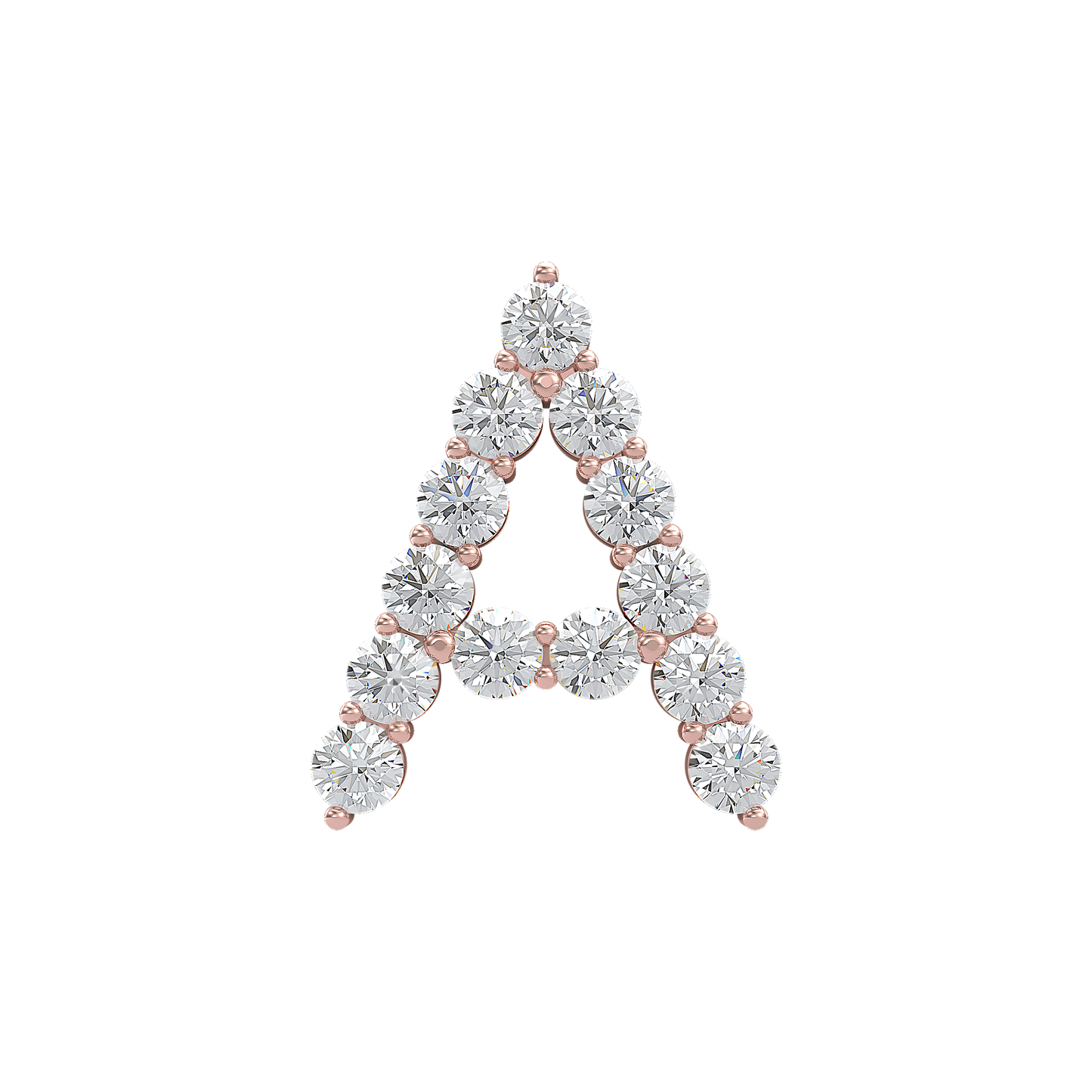 Initial Necklace - Large 0.10ct Pointer