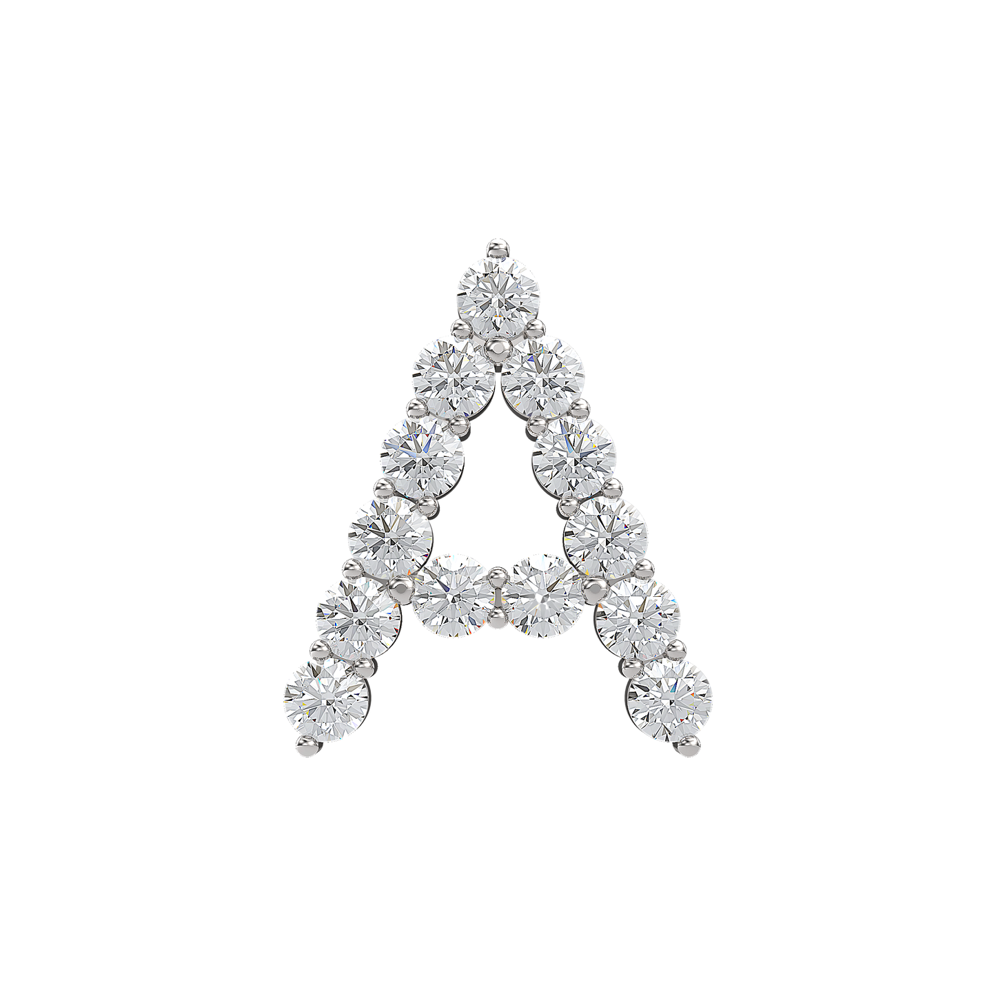 Initial Necklace - Large 0.10ct Pointer
