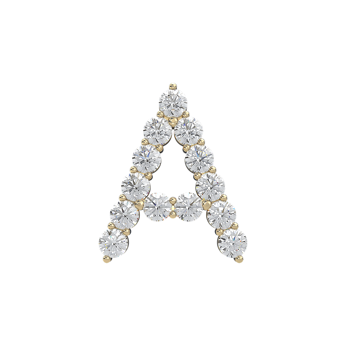 Initial Necklace - Large 0.10ct Pointer
