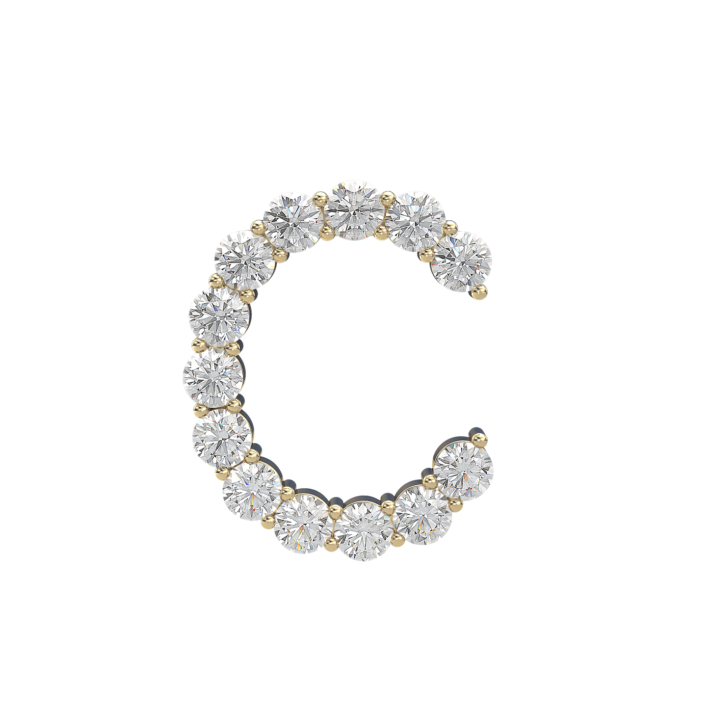 Initial Necklace - Large 0.10ct Pointer