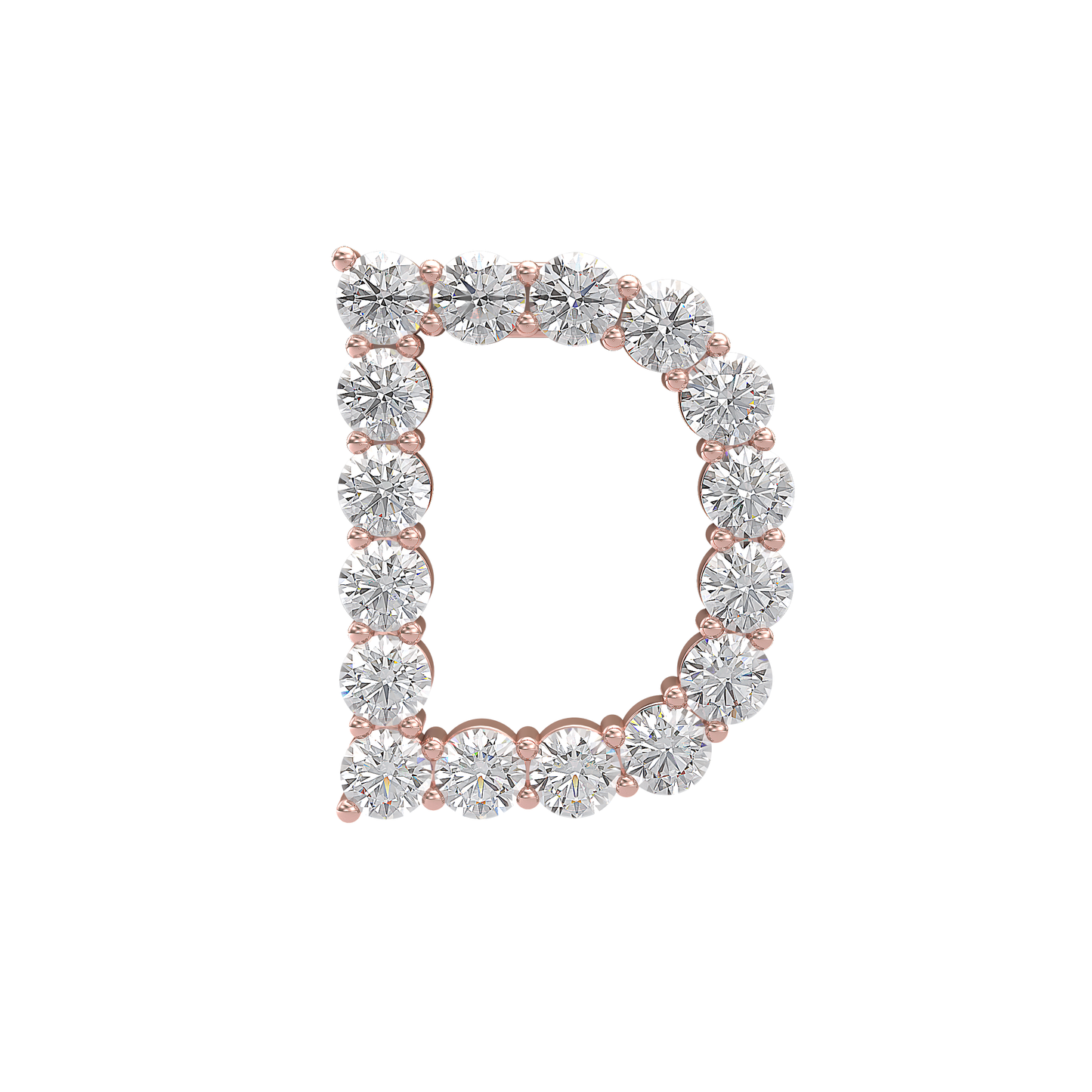 Initial Necklace - Large 0.10ct Pointer