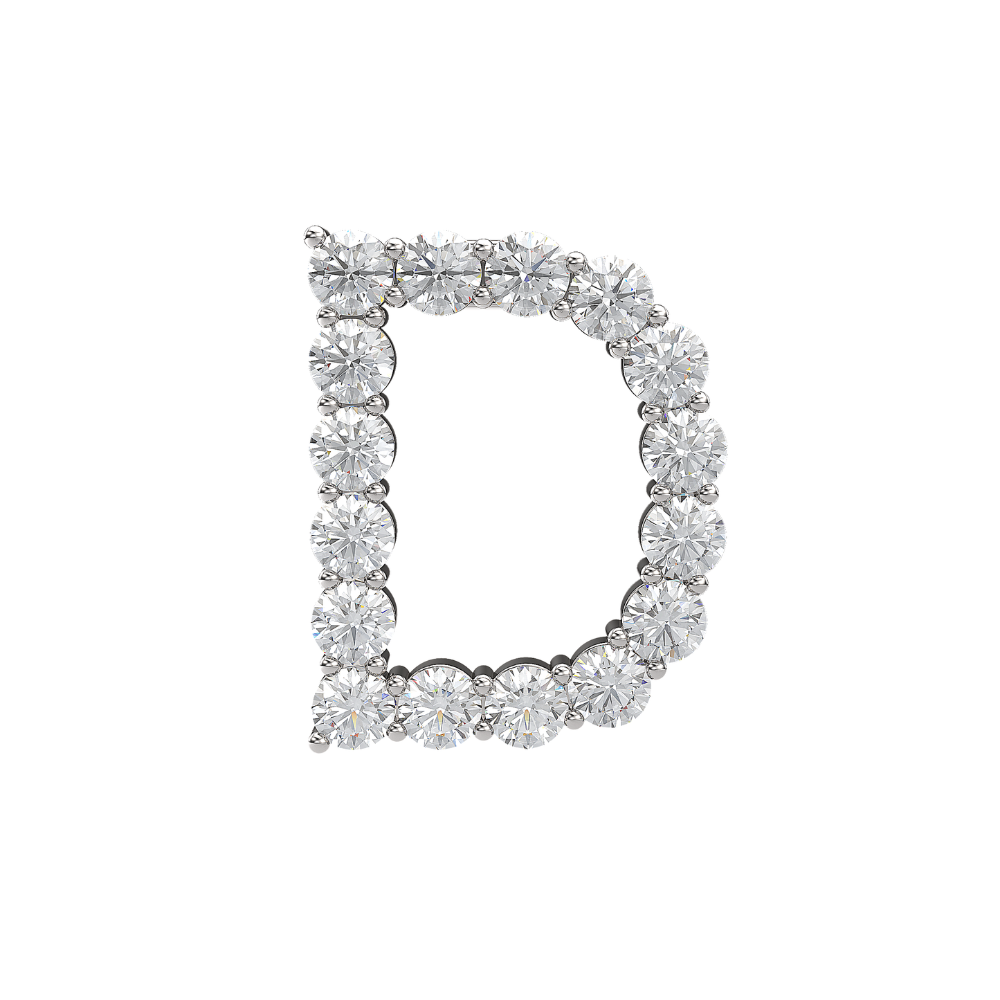Initial Necklace - Large 0.10ct Pointer