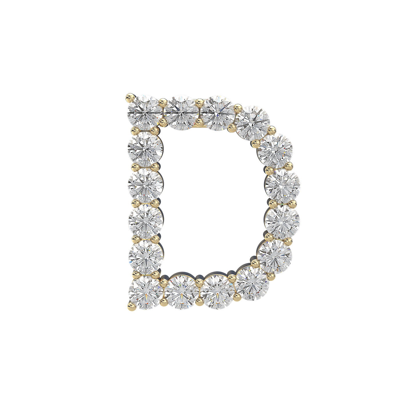 Initial Necklace - Large 0.10ct Pointer