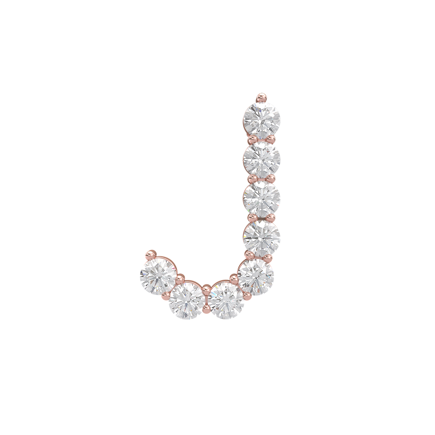 Initial Necklace - Large 0.10ct Pointer