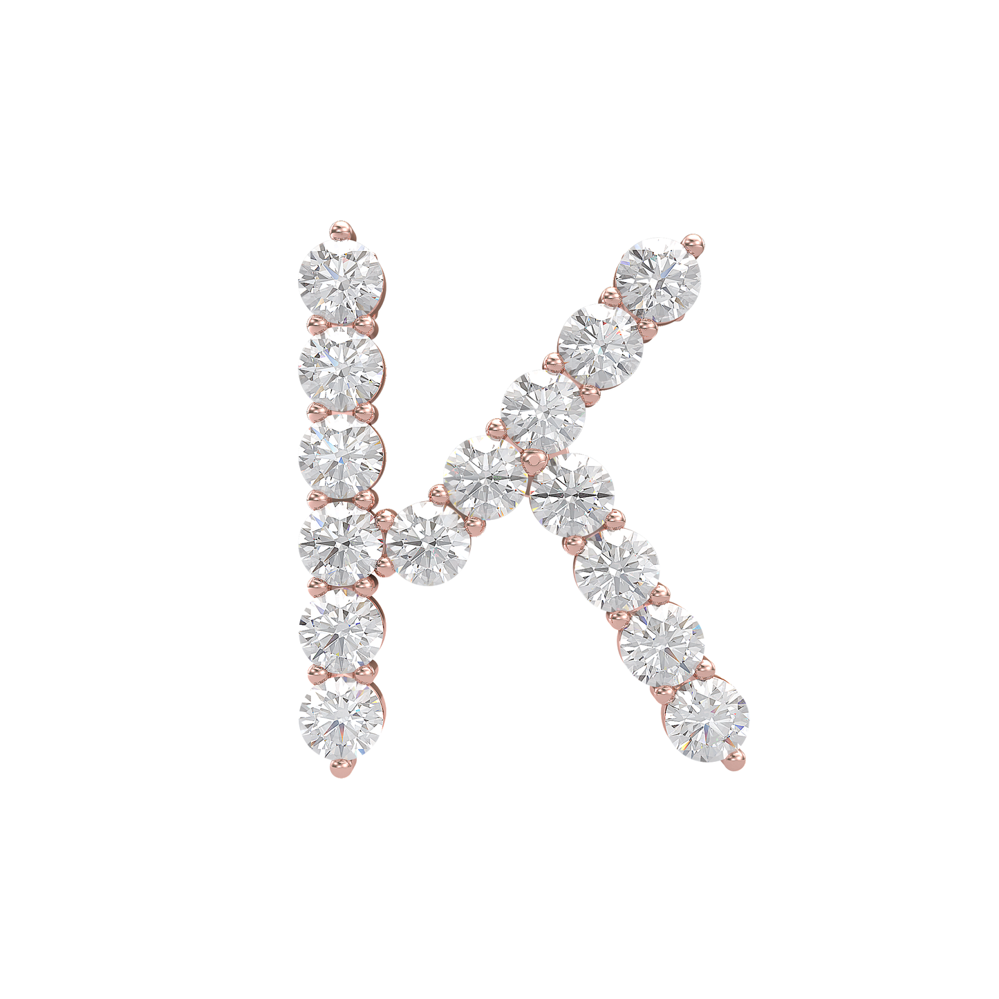 Initial Necklace - Large 0.10ct Pointer