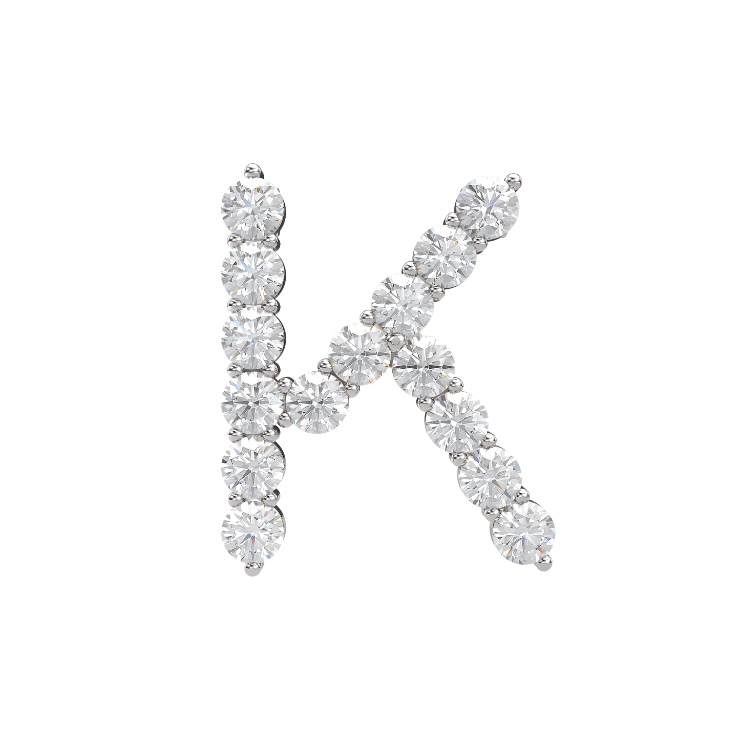 Initial Necklace - Large 0.10ct Pointer