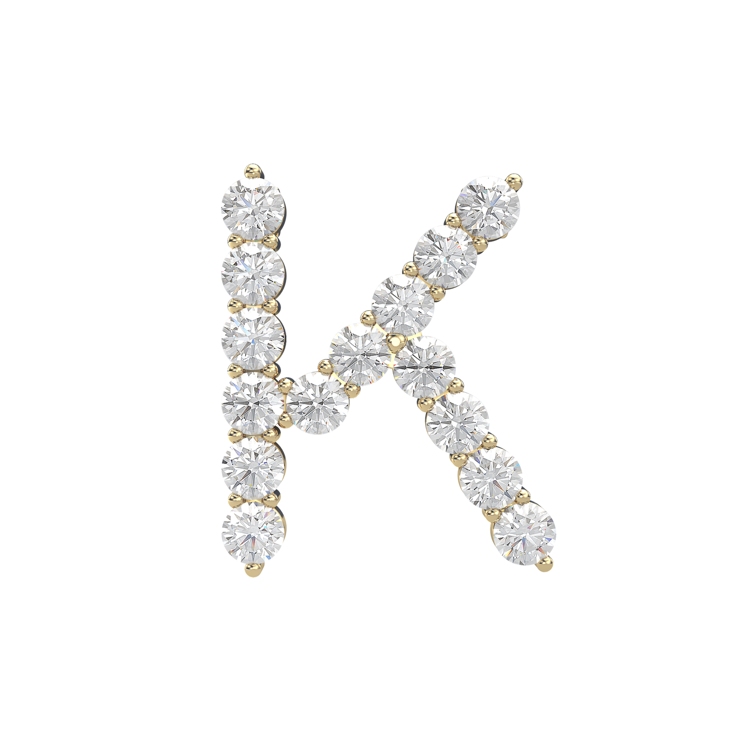 Initial Necklace - Large 0.10ct Pointer