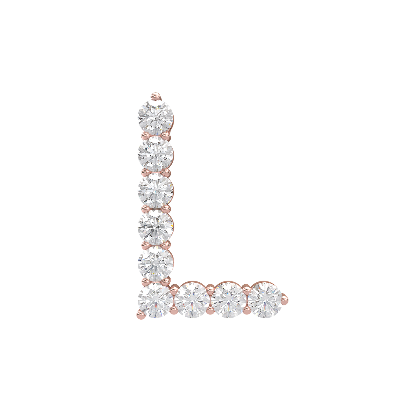 Initial Necklace - Large 0.10ct Pointer