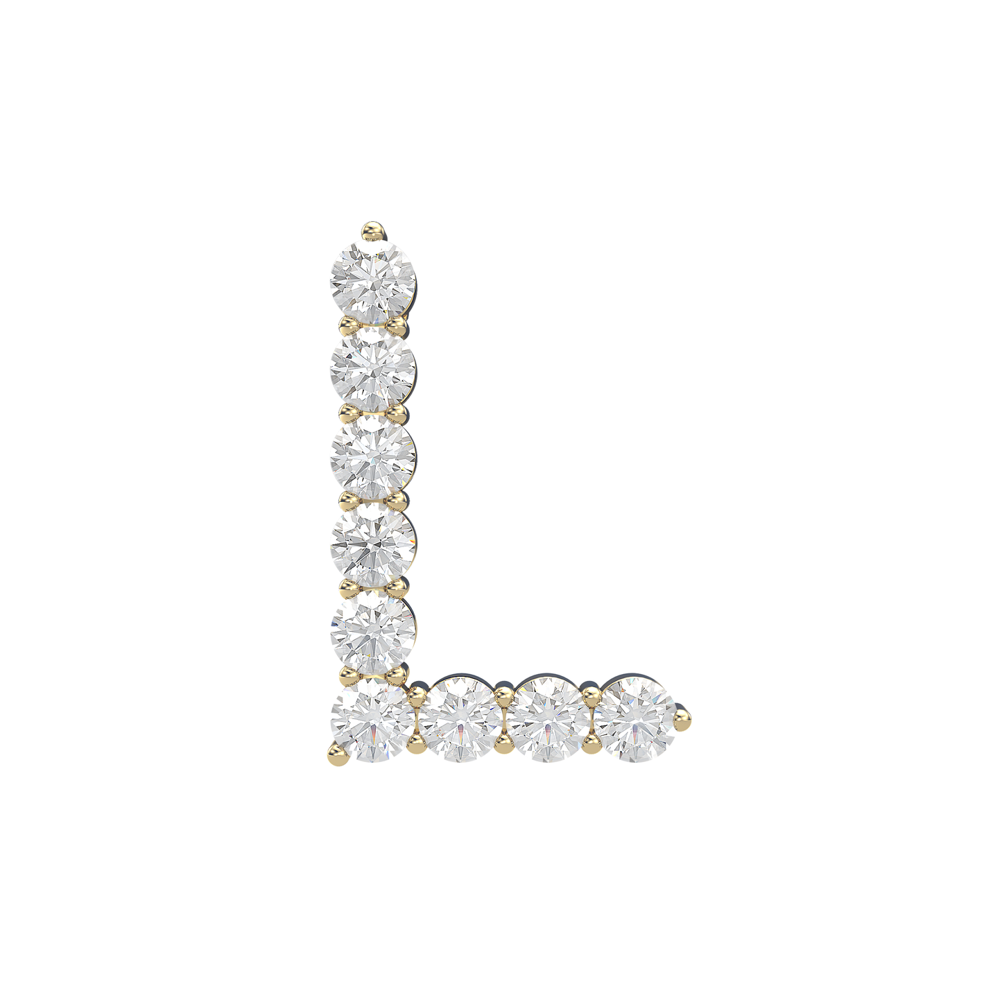 Initial Necklace - Large 0.10ct Pointer