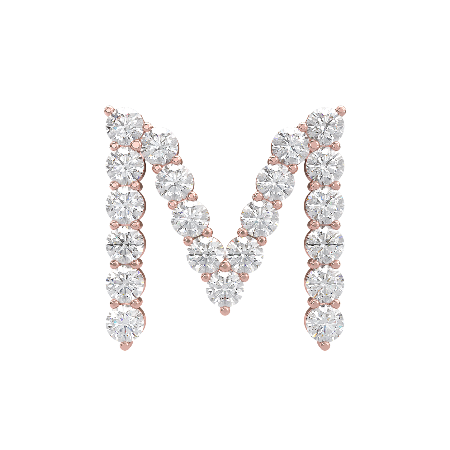 Initial Necklace - Large 0.10ct Pointer