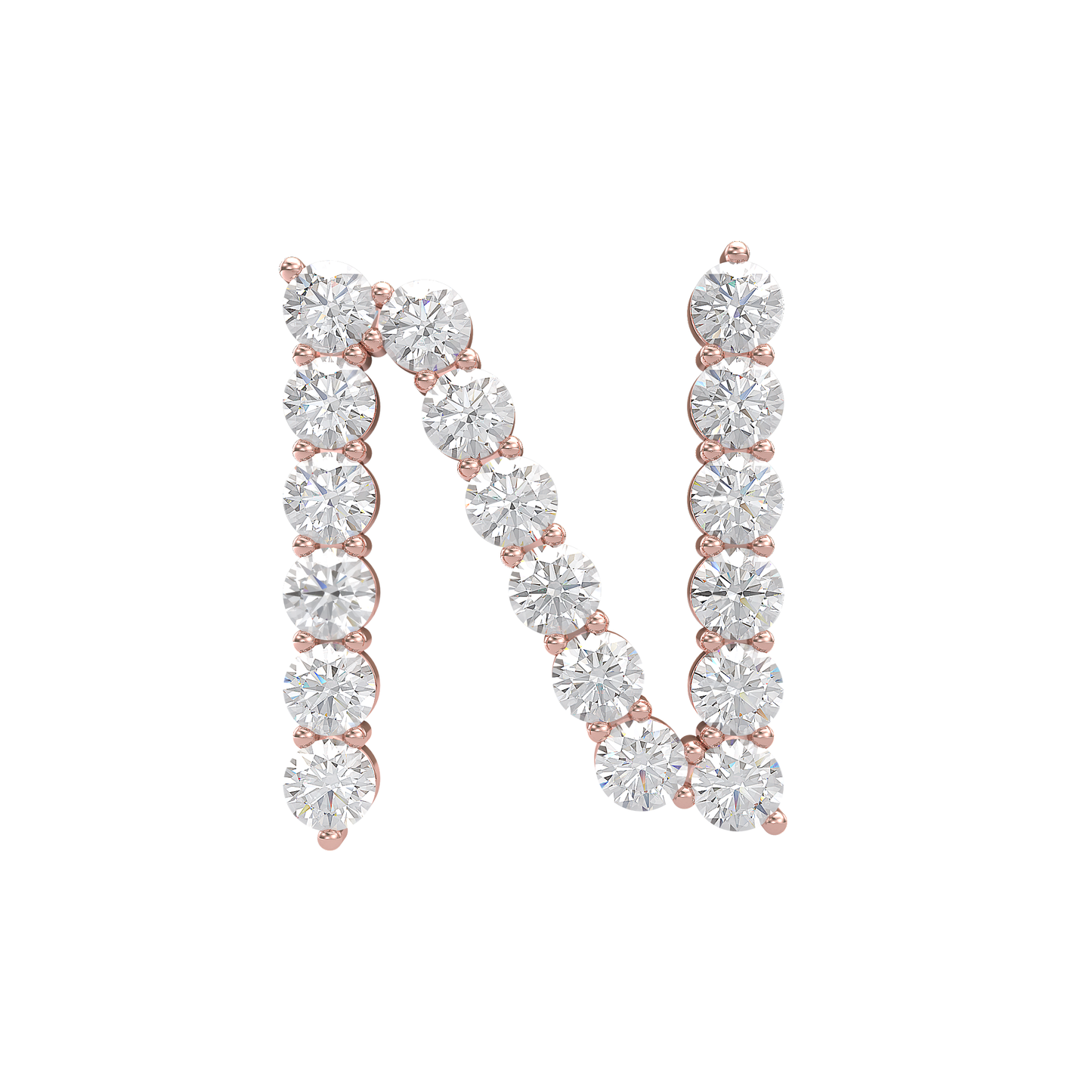 Initial Necklace - Large 0.10ct Pointer
