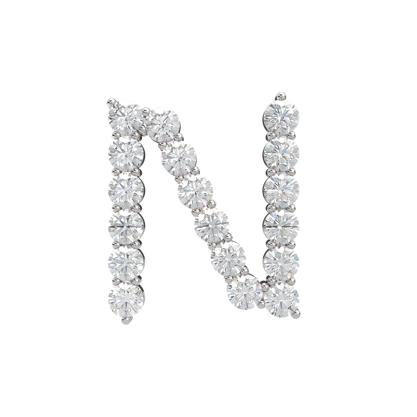 Initial Necklace - Large 0.10ct Pointer