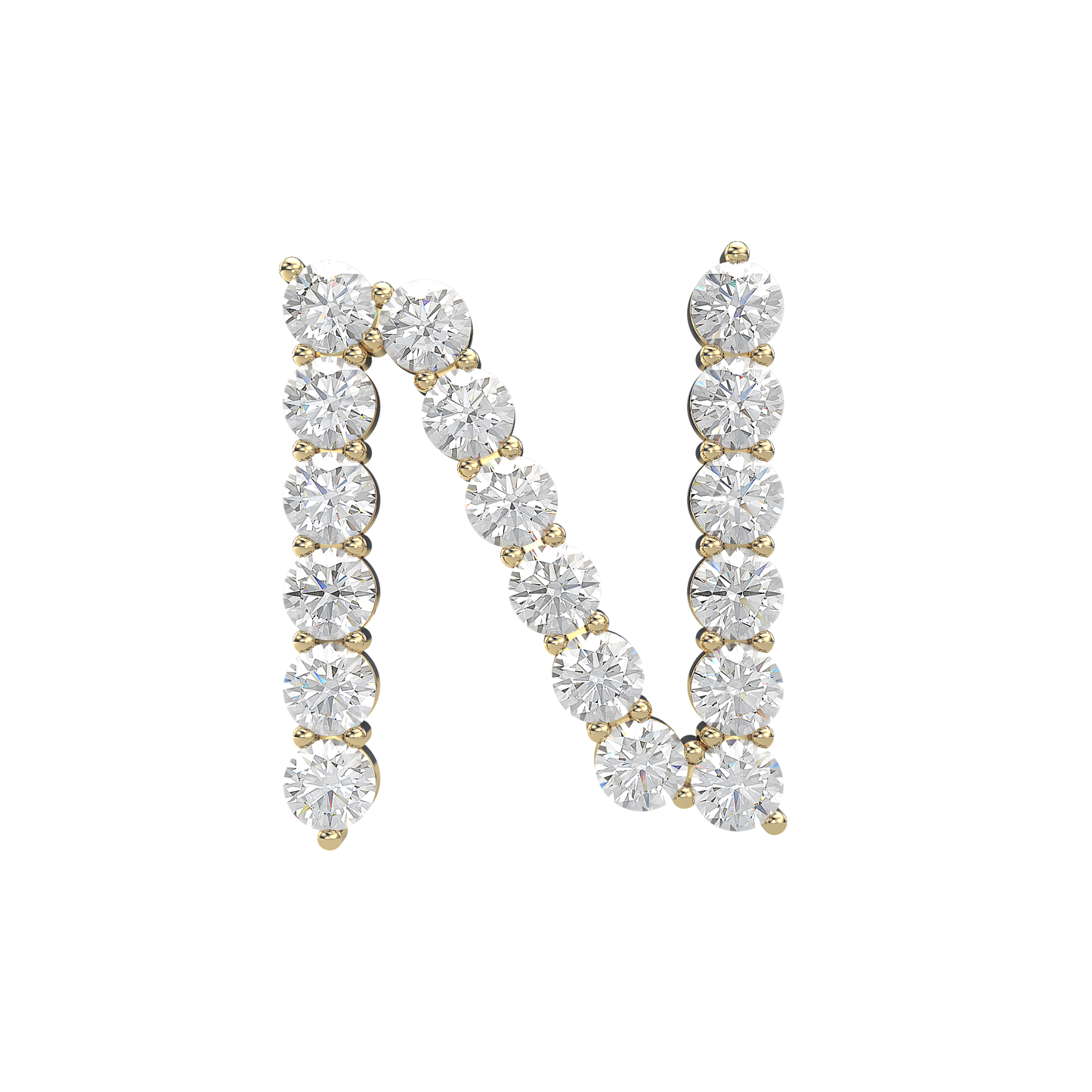 Initial Necklace - Large 0.10ct Pointer