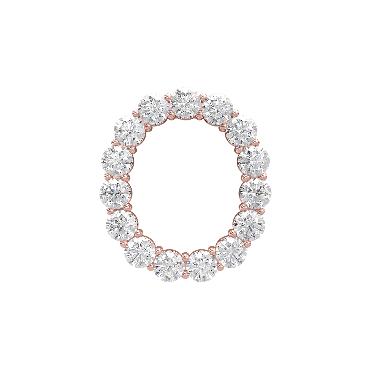 Initial Necklace - Large 0.10ct Pointer