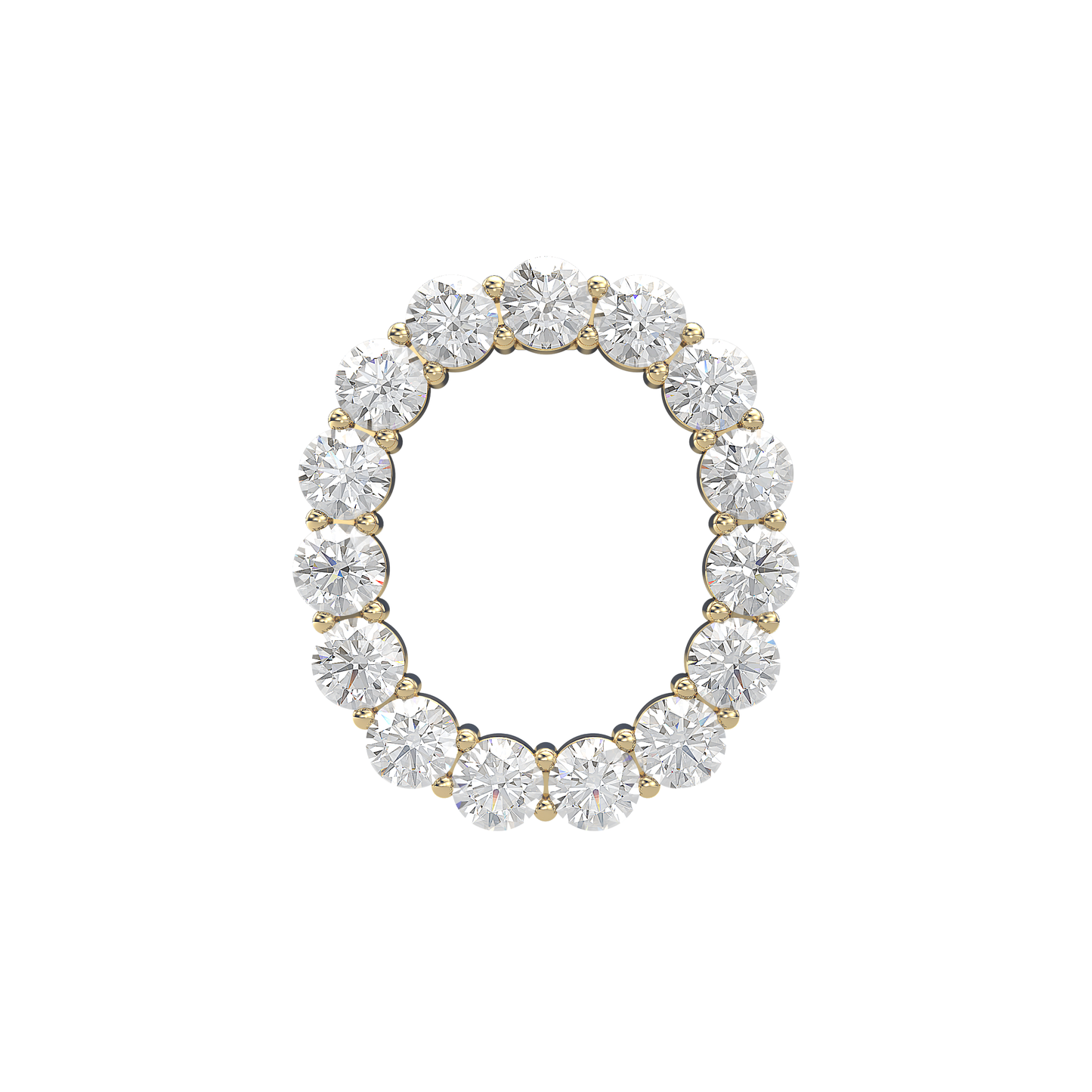 Initial Necklace - Large 0.10ct Pointer