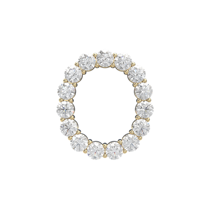 Initial Necklace - Large 0.10ct Pointer