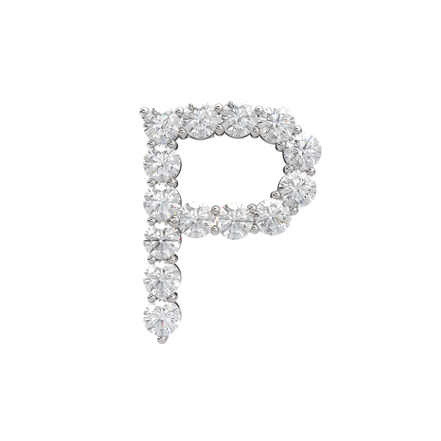 Initial Necklace - Large 0.10ct Pointer