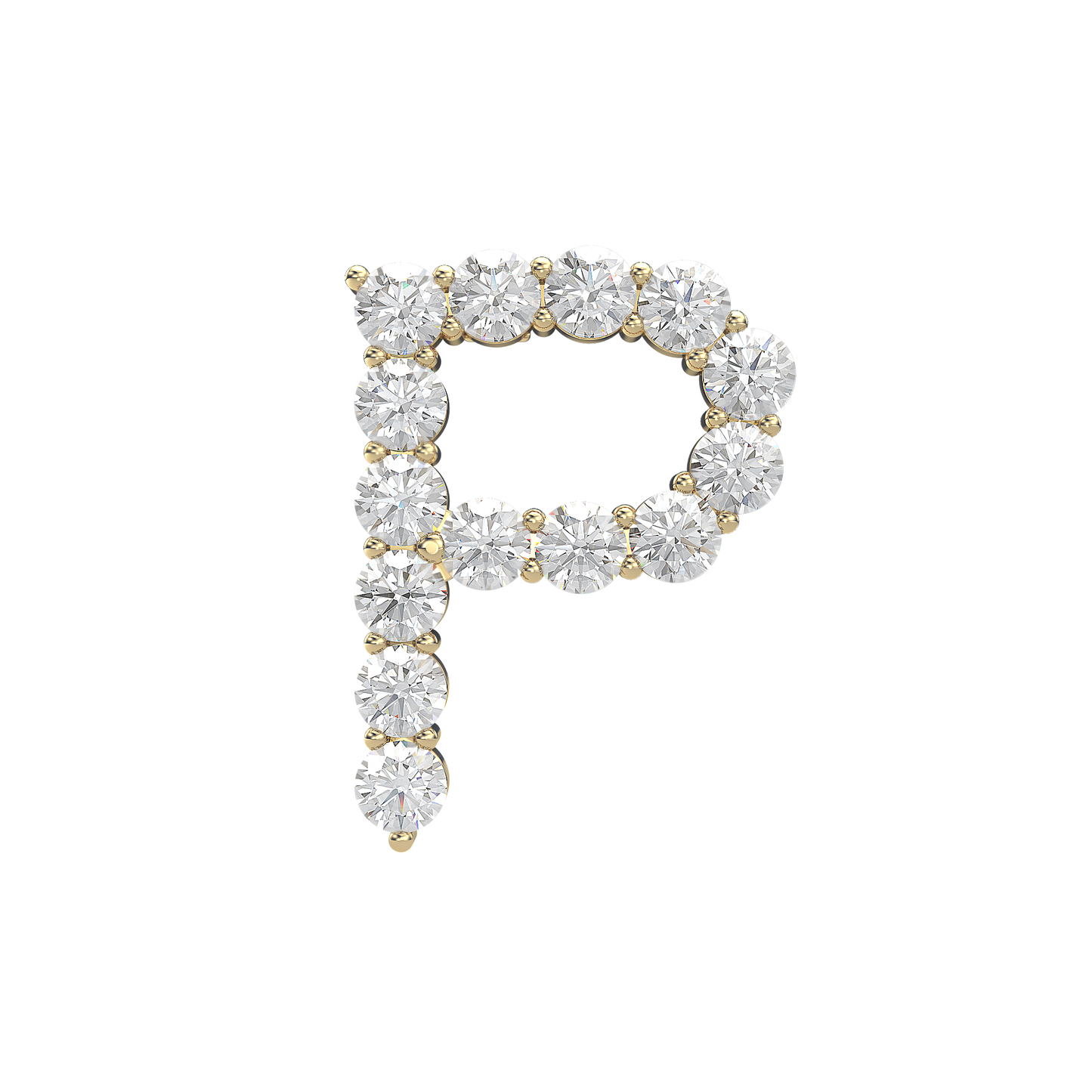 Initial Necklace - Large 0.10ct Pointer
