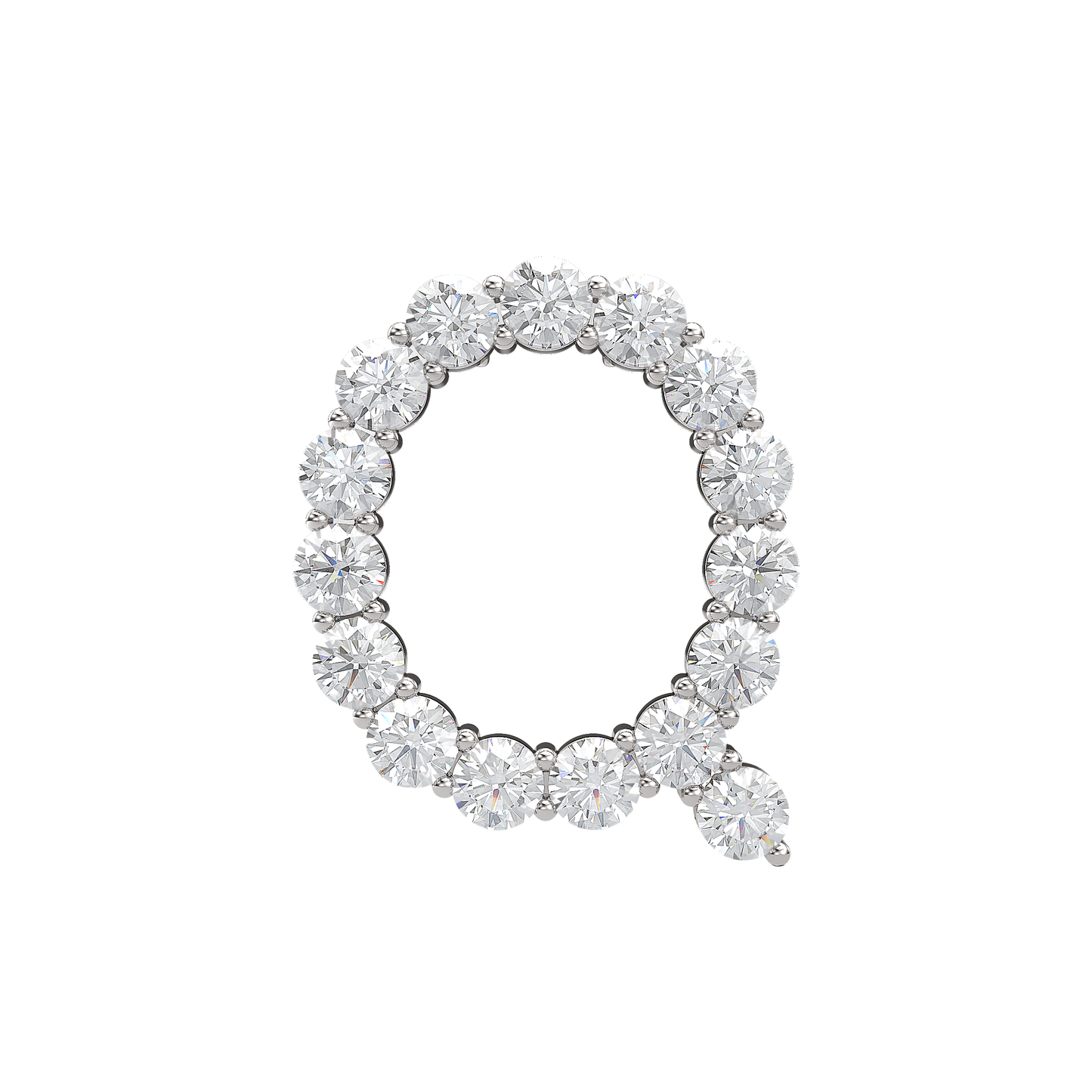 Initial Necklace - Large 0.10ct Pointer