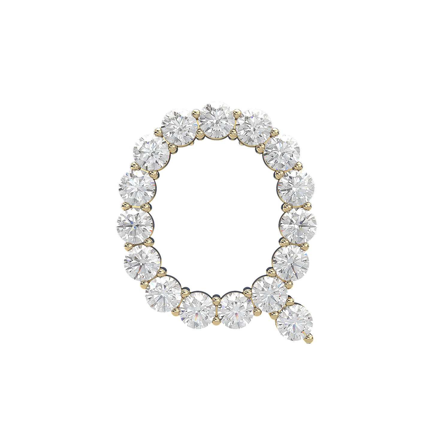Initial Necklace - Large 0.10ct Pointer