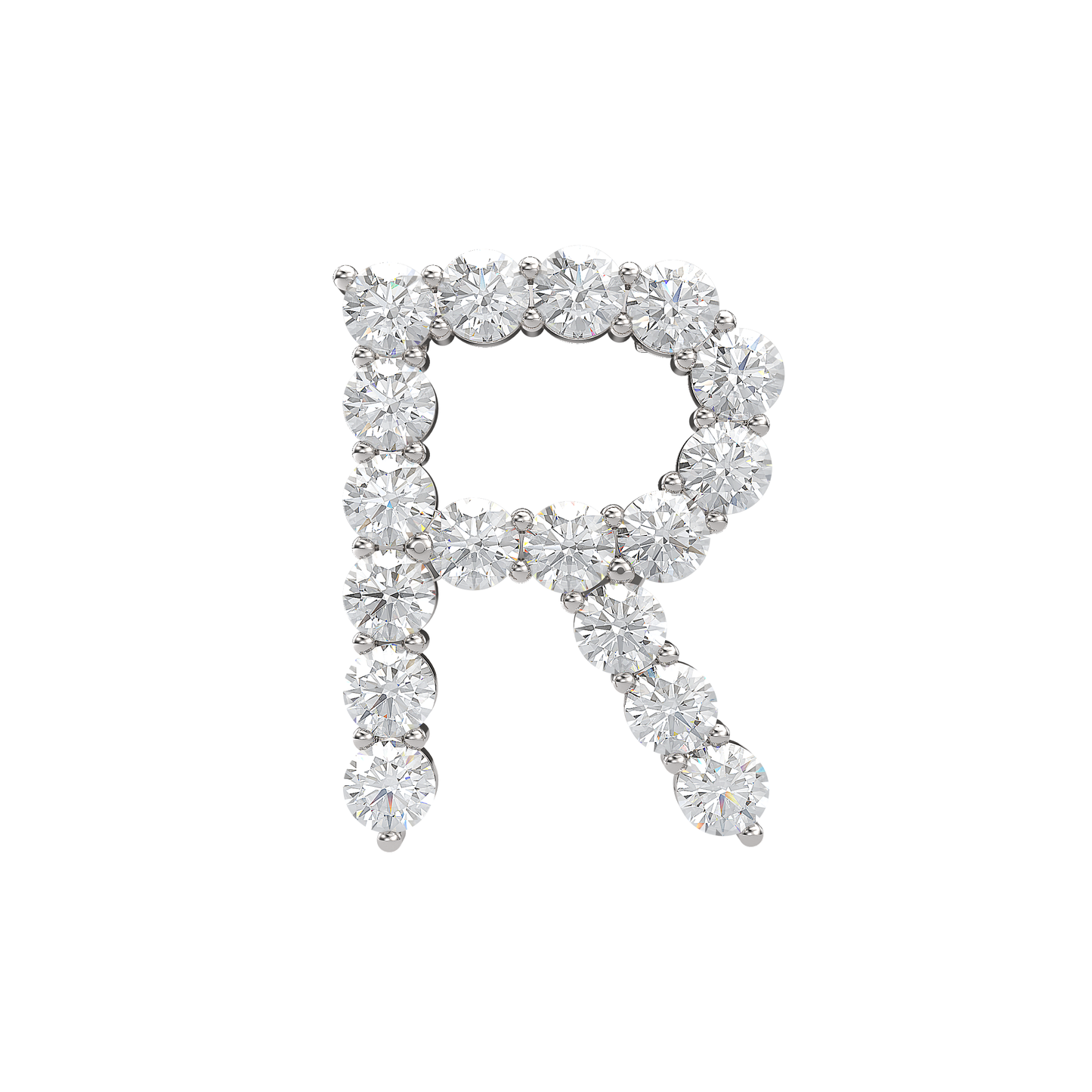 Initial Necklace - Large 0.10ct Pointer