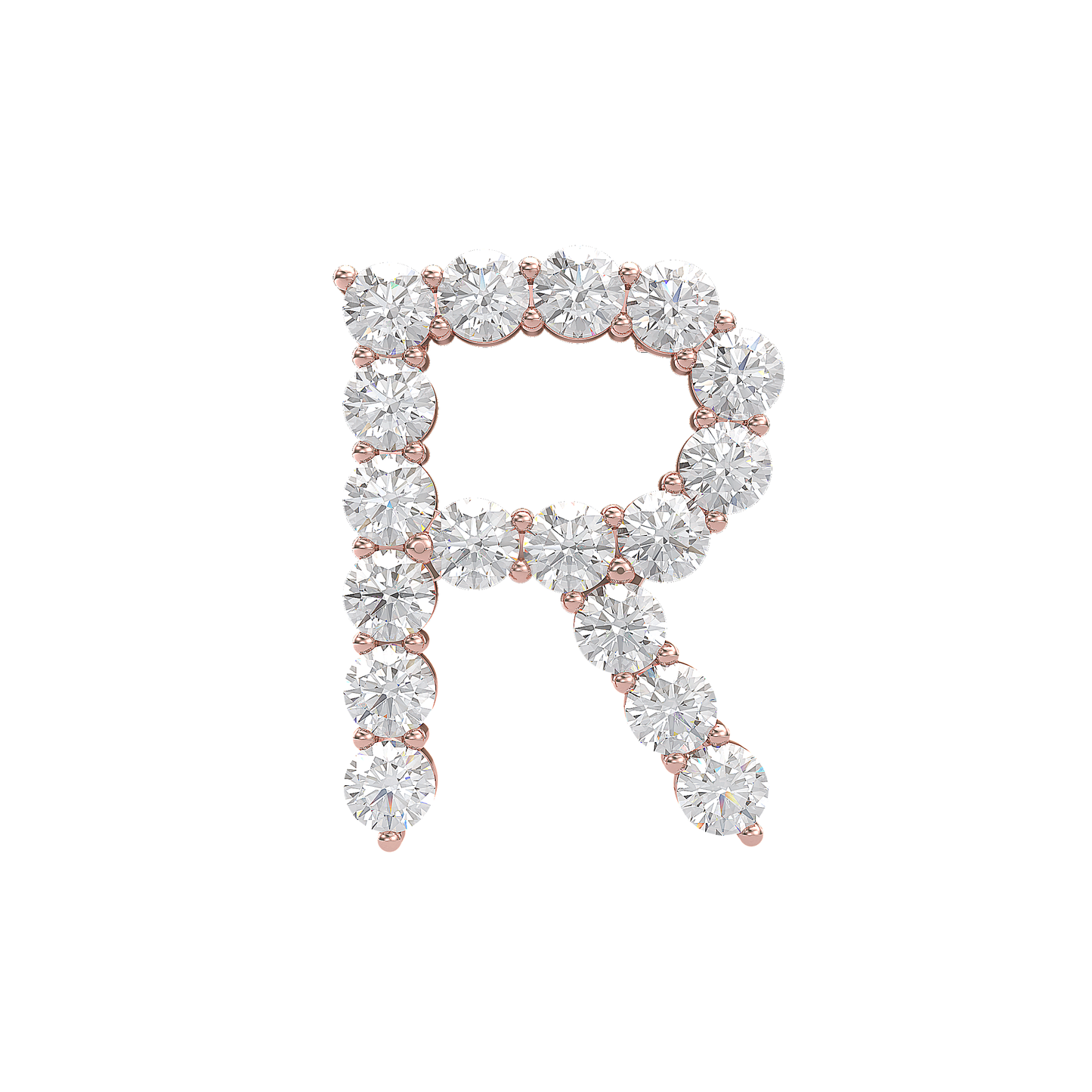 Initial Necklace - Large 0.10ct Pointer