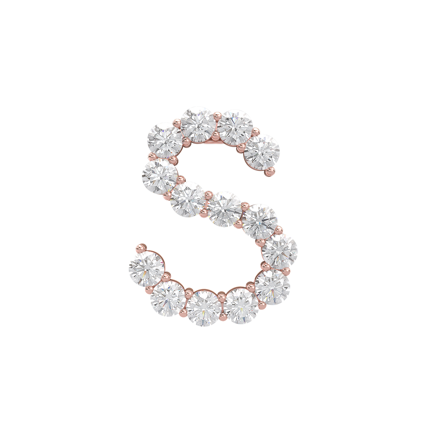 Initial Necklace - Large 0.10ct Pointer