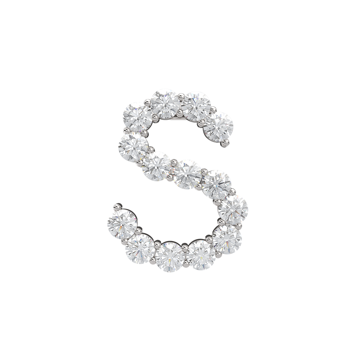 Initial Necklace - Large 0.10ct Pointer