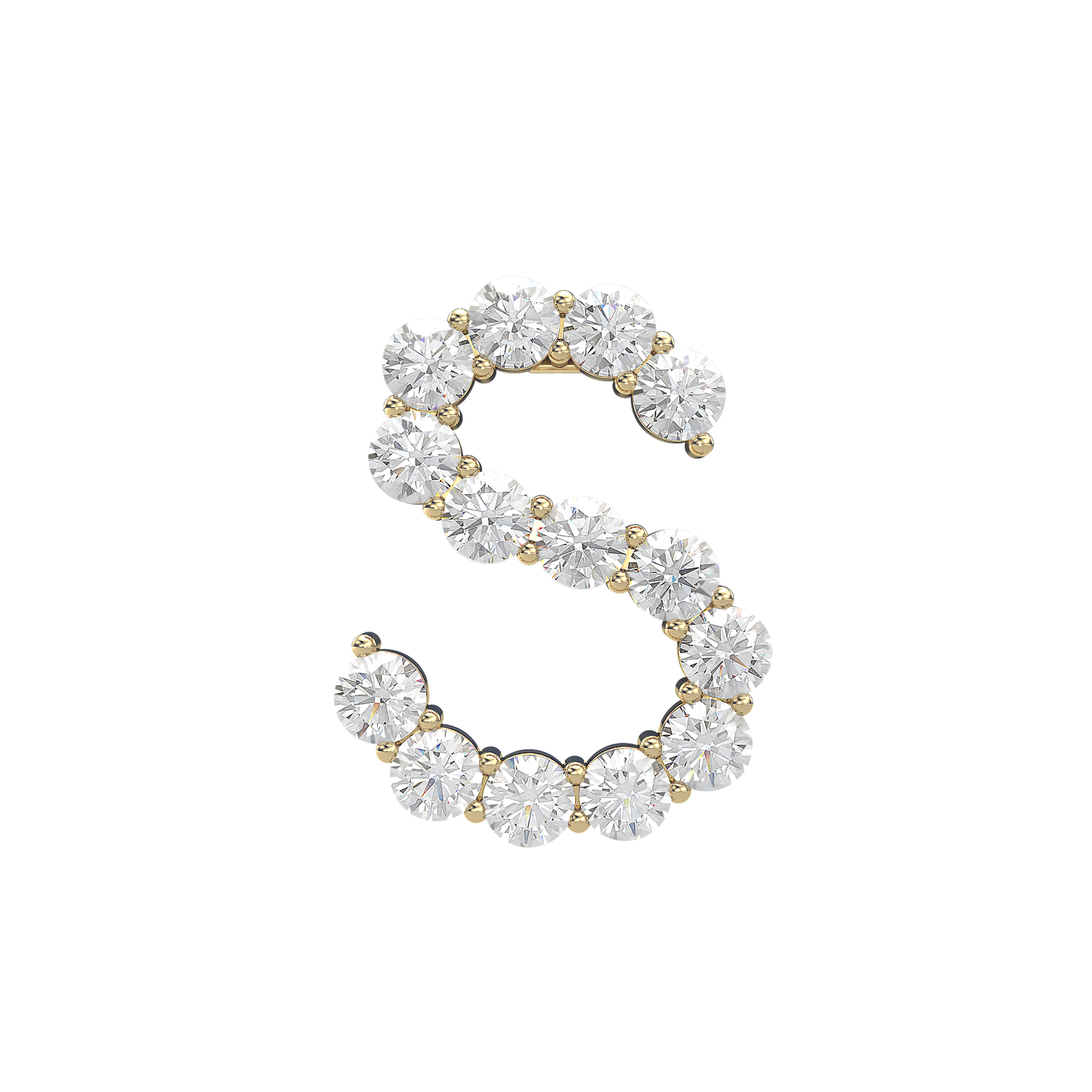 Initial Necklace - Large 0.10ct Pointer