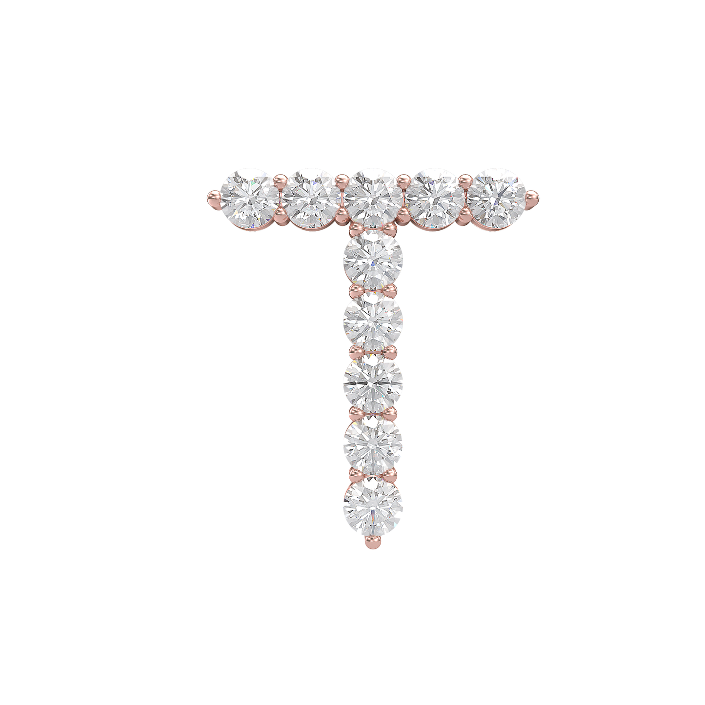 Initial Necklace - Large 0.10ct Pointer