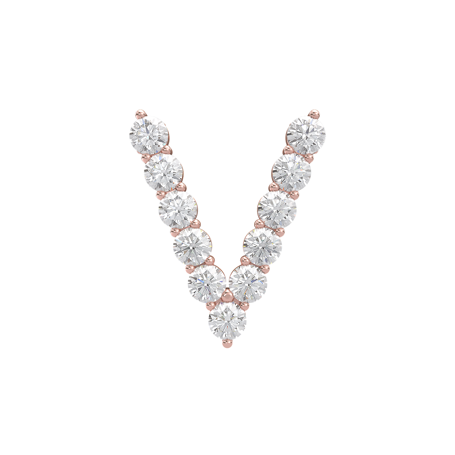 Initial Necklace - Large 0.10ct Pointer