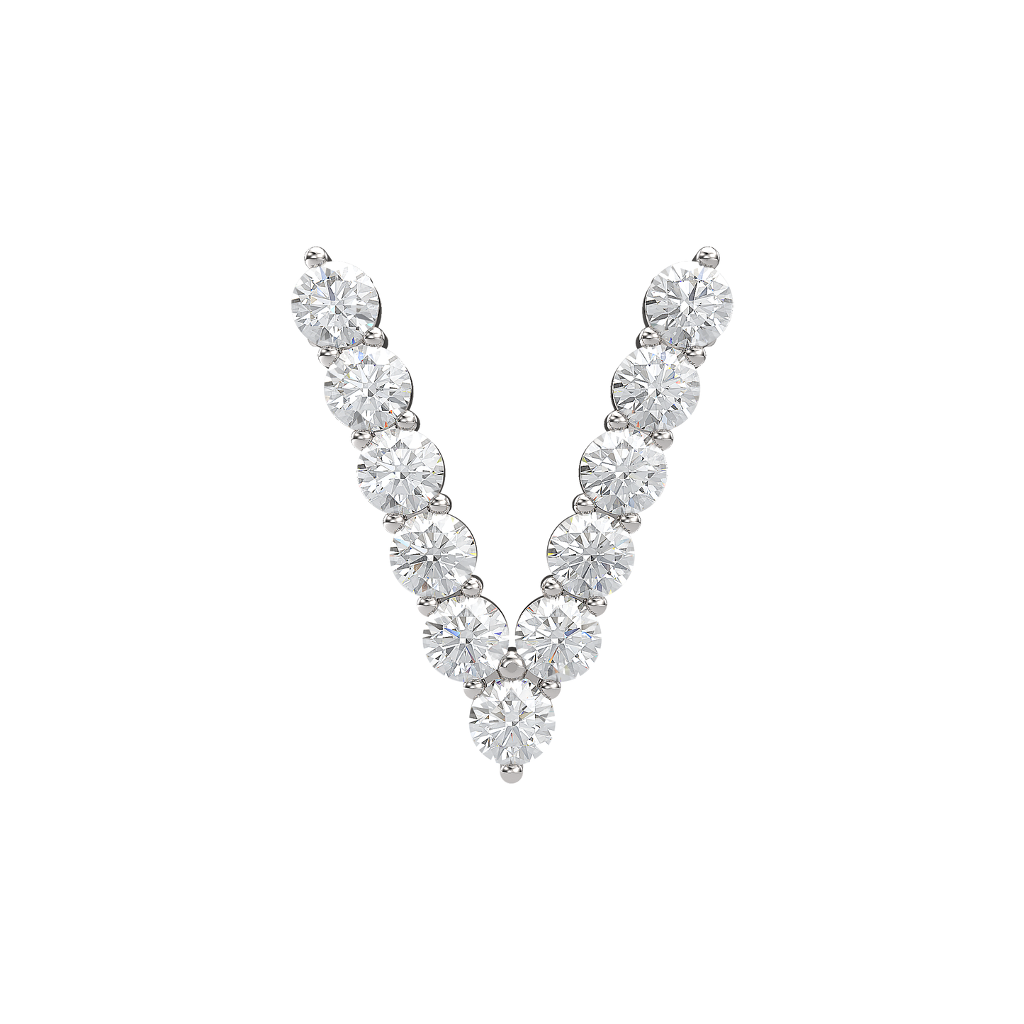 Initial Necklace - Large 0.10ct Pointer