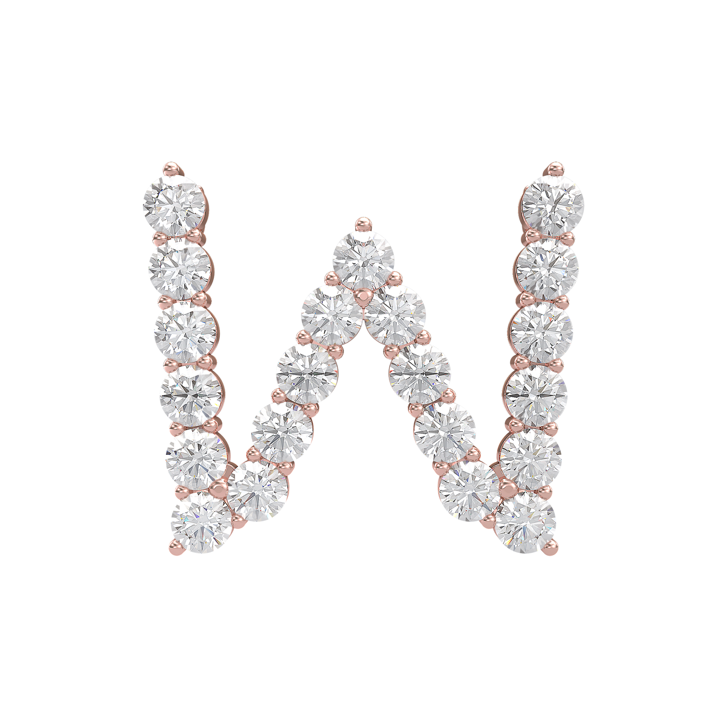 Initial Necklace - Large 0.10ct Pointer