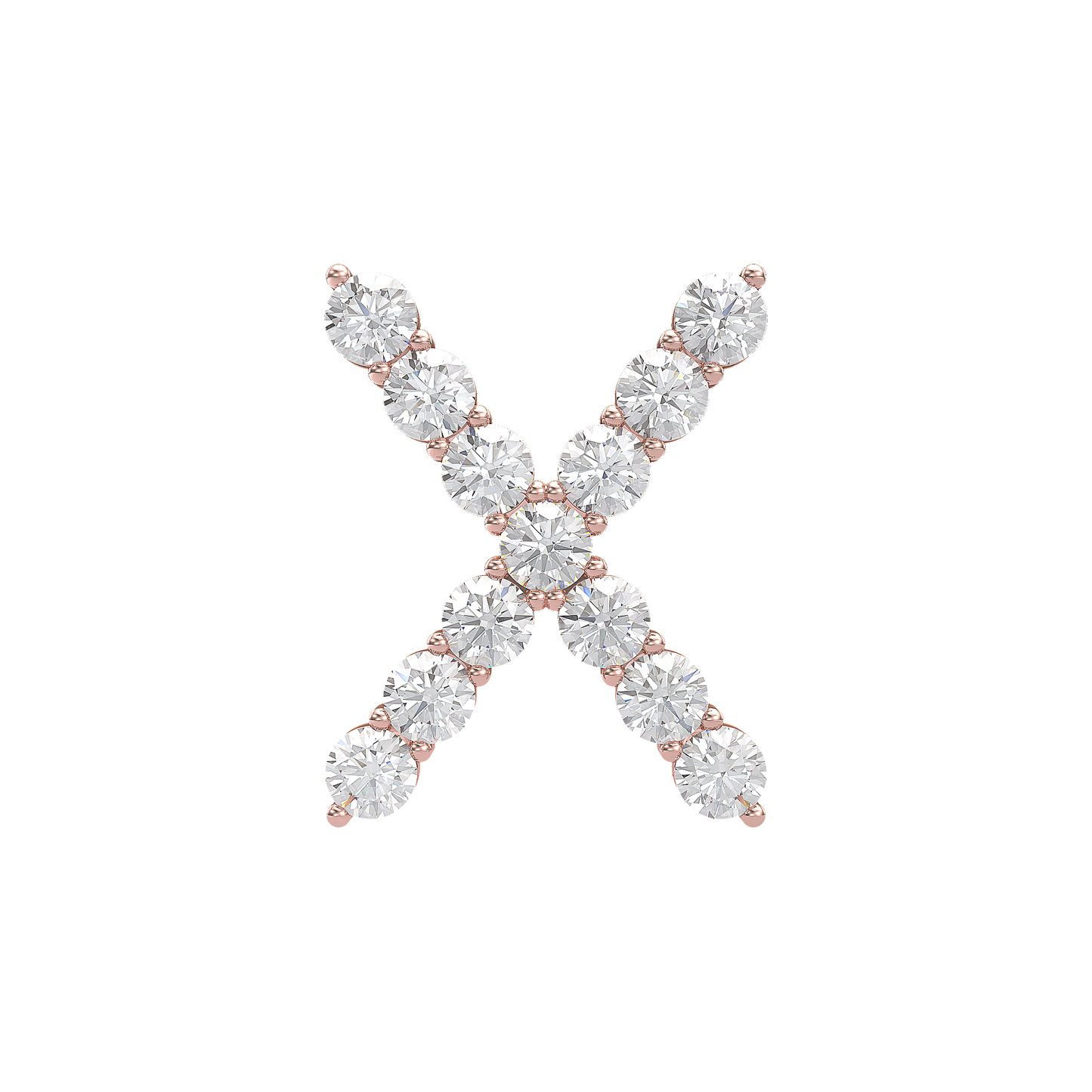 Initial Necklace - Large 0.10ct Pointer