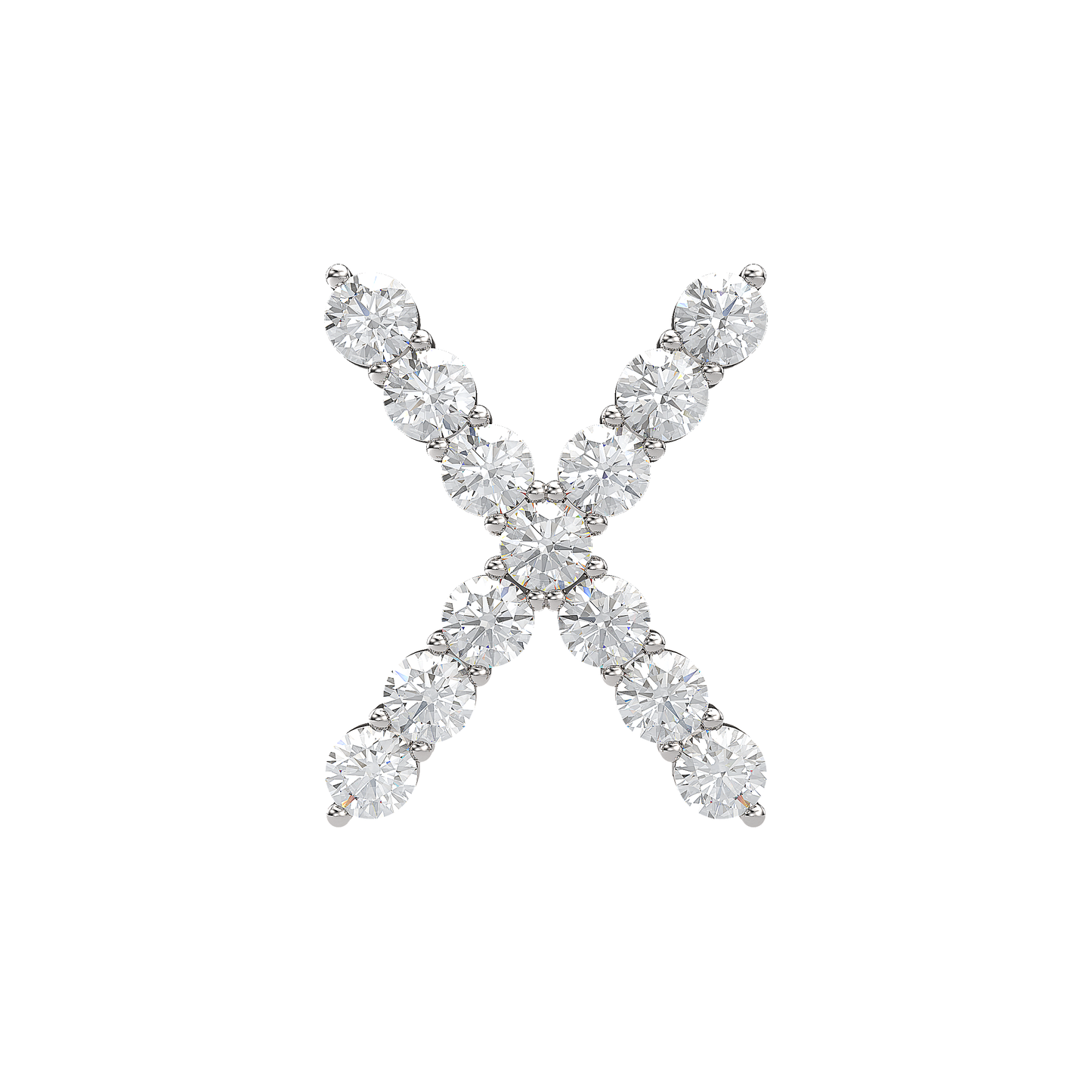 Initial Necklace - Large 0.10ct Pointer